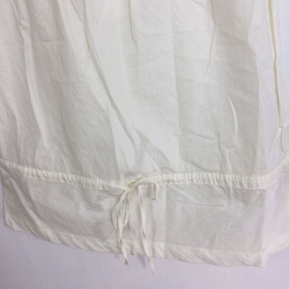 Vince Cotton Sleeveless Crochet Knit Strap Square Neck Tank Top Ivory Small NWT - Picture 3 of 12